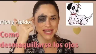 Como desmaquillarte los ojos facil y rapido | AndreaNMakeup