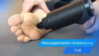 Die Massage am Fuß | Massagepistolen Anwendung