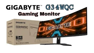 GIGABYTE G34WQC GAMING MONITOR | SIMPLE UNBOXING AND MONITOR TEST| PHILIPPINES|RAYNE MAYNE FAMILY TV