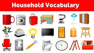 Household Vocabulary I Household Items Name In English #householdvocabulary