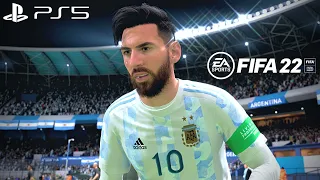 FIFA 22 - Argentina vs. Brazil - Qatar 2022 World Cup Qualification Full Match PS5 Gameplay | 4K