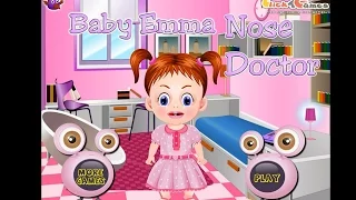 NEW Игры для детей—Эмма Доктор нос—Мультик Онлайн видео игры для девочек