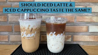 IS IT ICED LATTE OR ICED CAPPUCCINO? #tastetest