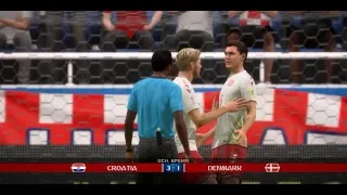 Хорватия - Дания FIFA 18 LIVE