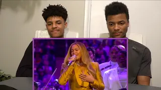Beyonce Pays Tribute to Kobe with "Halo" performance [REACTION}