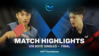 Jain Payas vs Simon Belik | WTT Youth Contender Senec | U19 BS | Finals