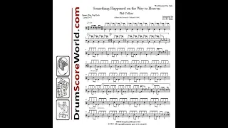 Drum Score - Phil Collins - Something Happened on the Way to Heaven (Preview)