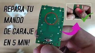 ✔️ Cómo REPARAR y COMPROBAR un MANDO DE GARAJE 👍 [PASO A PASO] -  HOW TO REPAIR A GARAGE REMOTE