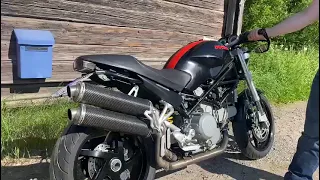 Ducati Monster S2R 800 fully  Termignoni exhaust system rev