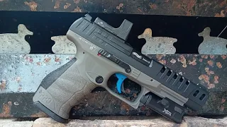 Walther Q5 match combo co2 pistol  .177 pellet honest review part 2 shooting and accuracy test