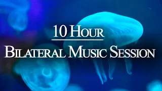 10 HR  Dark Screen - Bilateral Music - Release Stress, Anxiety, PTSD - EMDR, Brainspotting