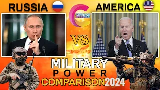 America vs russia world military power comparison 2024. amrica military power. russia military power