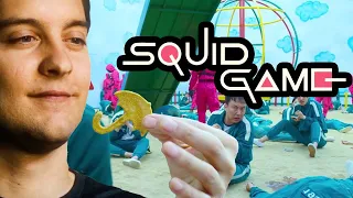 Tobey maguire en el juego del calamar/ spiderman in squid game