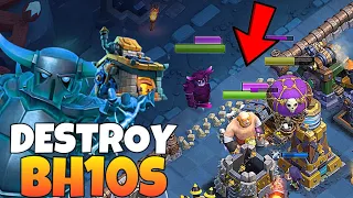 DROPSHIPS and PEKKAS DESTROY BH10s as a BH9! | Clash of Clans Builder Base 2.0