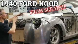 Shaping the Hood Skin Sections Begins ! Part 1 - Ep.25 - 1940 Ford Coupe Inspired M40C Build