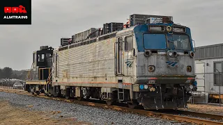 Ex-Amtrak AEM-7 pulled for scrapping on the Seaview Railroad! | ALMTrains