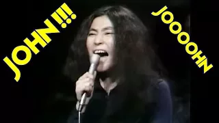 Yoko Ono screaming insanely in the studio ! (JOOOOHN)