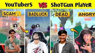 YouTubers vs Shotgun Player Best Funny Moments😂||GoDTusharOP,KoobraBhai,LionX,CartoonFreak,GamoBoy