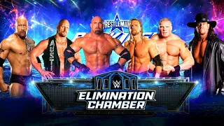 The Rock + Steve Austin + Goldberg + HHH + Brock Lesnar + Undertaker | Elimination Chamber | WWE2K23