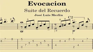 Evocación - Jose Luis Merlin (Tablatura)