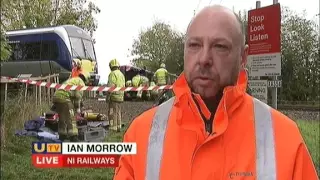 Staged Translink NI Railways train crash UTV Live 18 17 251015