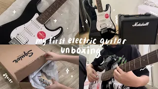 my first electric guitar ✿ | squier bullet stratocaster , marshall code 25