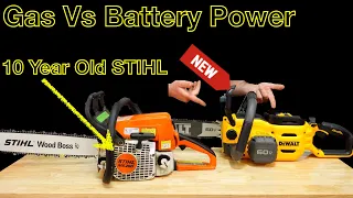 Dewalt DCCS677B 60V VS A 10 Year Old Stihl MS 250,  Is Battery Now Better Than Gas?