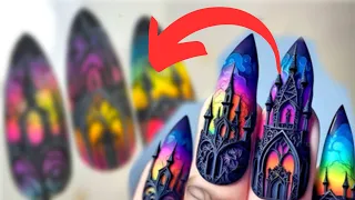 AI nail art turned into real nail art