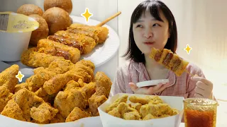 🌝✨Purinkle Chicken Real Sound ASMR _ Late night food Mukbang by myself when my hubby went out :D