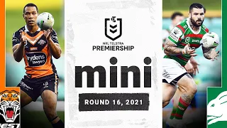 Butchered tries, cover tackles and more | Wests Tigers v Rabbitohs Match Mini | Round 16, 2021 | NRL