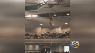 Pastor 'Flies' To Pulpit During Sunday Service