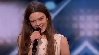 AGT: 13-Year-Old Courtney Hadwin Shocks the Audience, Gets The Golden Buzzer