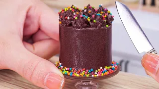 Satisfying Miniature Chocolate Fudge Cake Decorating #2 🎂🍫 | Best Of Mini Bakery Miniature Cooking