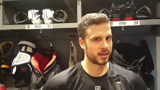 Tomas Hyka post game Calgary Flames at Vegas Golden Knights 21 february 2018