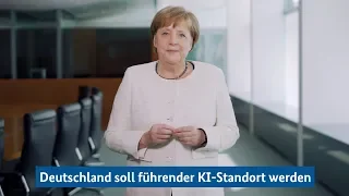 Kanzlerin Merkel: Deutschland soll führender KI-Standort werden