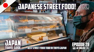 Japanese Street Food! Best street food tour in Tokyo Japan