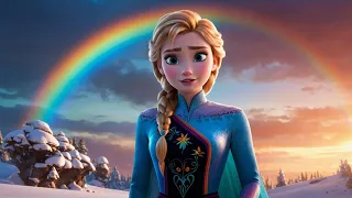 Increíble aventura en Frozen: La historia de Elsa y Anna en Rainbow Valley ❄️🌈