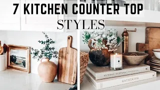 7 KITCHEN COUNTER TOP STYLES || ORGANIC || 2023