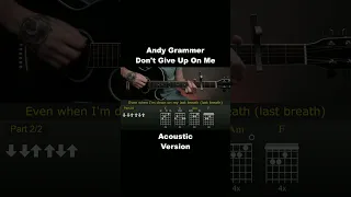 Andy Grammer - Don't Give Up On Me Tutorial