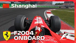 Ferrari F2004 - Shanghai International Circuit Onboard Lap | Assetto Corsa