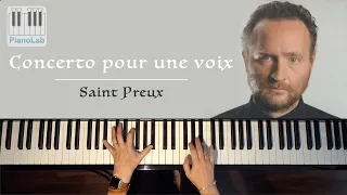 Concerto pour une voix - Saint Preux - piano cover