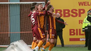 Callum Slattery scores a last minute free kick against Kilmarnock