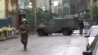 IRA murder two RUC officers in Castle street belfast. June 1990