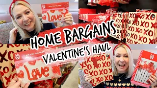 HOME BARGAINS VALENTINE'S/GALENTINE'S COME SHOP WITH ME & HAUL!