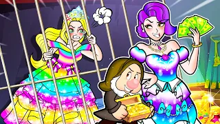 [🐾paper dolls🐾] Rich Princess Rapunzel vs Giga Rich Stepmother and Daughter | Rapunzel Family 놀이 종이