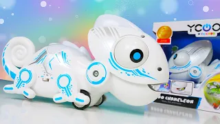 Новый игровой набор для мальчиков в видео шоу Hey, Toys! - Игрушка робот-хамелеон: распакуй и играй!