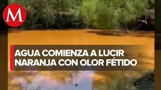 Así se ve la contaminación del agua extraída de mina 'El Pinabete' por el rescate de mineros