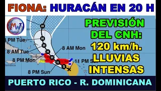 CICLÓN FIONA: HURACÁN EN 2O Horas en PUERTO RICO y R. DOMINICANA