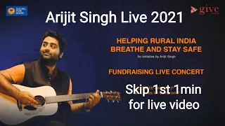 Arijit Singh Facebook Live (Full Performance) | Help Rural India | 6th June 2021 | #trending