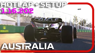 F1 23 AUSTRALIA Hotlap + Setup (1:16.202) - 40 th Worldwide Ranking 💪